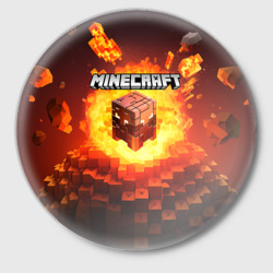 Значок Огненный minecraft лого