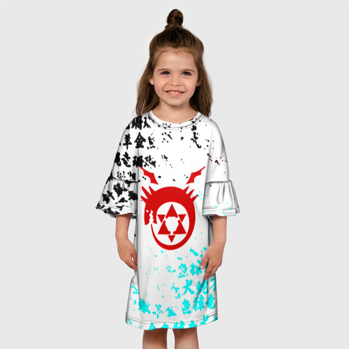 Детское платье 3D Fullmetal Alchemist japan, цвет 3D печать - фото 4