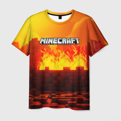 Minecraft огненная стена – Мужская футболка 3D с принтом купить со скидкой в -26%