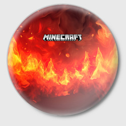 Значок Minecraft logo  fire