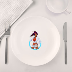 Набор: тарелка + кружка Йоруичи Шихоин из аниме и манги Блич - фото 2