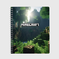 Тетрадь Minecraft logo world
