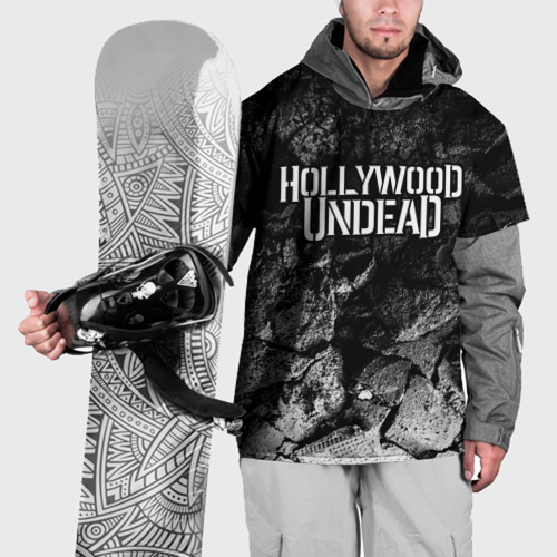 Накидка на куртку 3D Hollywood Undead black graphite, цвет 3D печать