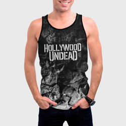 Мужская майка 3D Hollywood Undead black graphite - фото 2