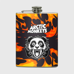 Фляга Arctic Monkeys рок панда и огонь