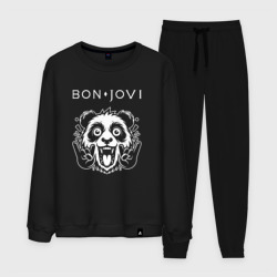 Мужской костюм хлопок Bon Jovi rock panda