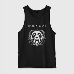 Мужская майка хлопок Bon Jovi rock panda