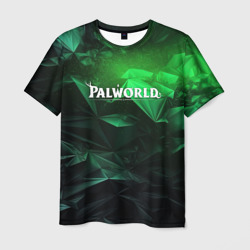 Palworld logo green abstract – Футболка с принтом купить со скидкой в -26%