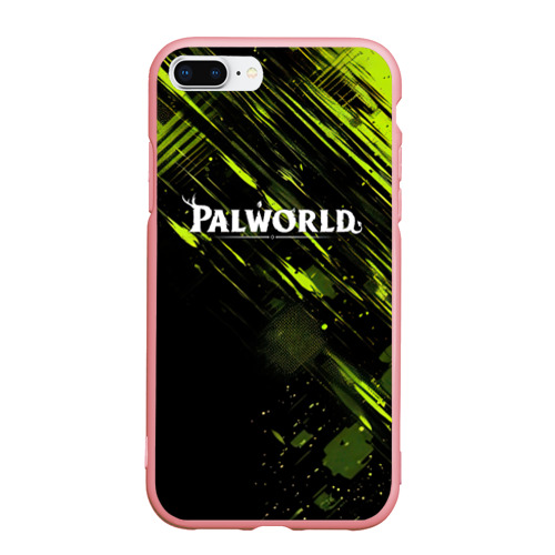 Чехол для iPhone 7Plus/8 Plus матовый Palworld logo black  green, цвет баблгам