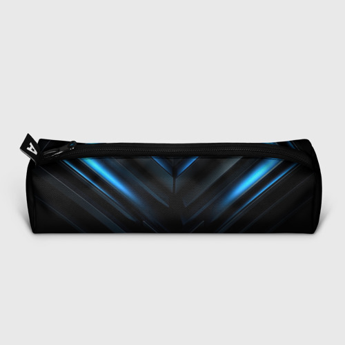 Пенал школьный 3D Palworld logo blue neon abstract black - фото 2