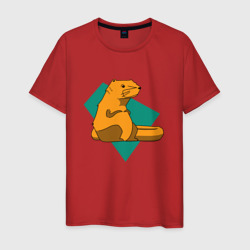 Бобер курва  – Мужская футболка хлопок с принтом купить со скидкой в -20%