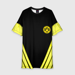 Детское платье 3D Borussia geometry yellow