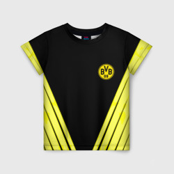 Детская футболка 3D Borussia geometry yellow