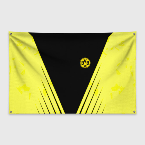 Флаг-баннер Borussia geometry yellow