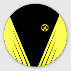 Круглый коврик для мышки Borussia geometry yellow