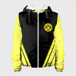 Женская куртка 3D Borussia geometry yellow