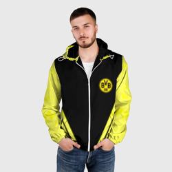 Мужская ветровка 3D Borussia geometry yellow - фото 2