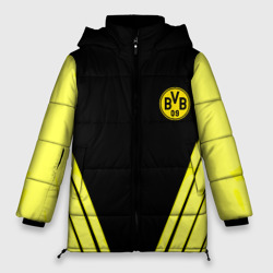 Женская зимняя куртка Oversize Borussia geometry yellow