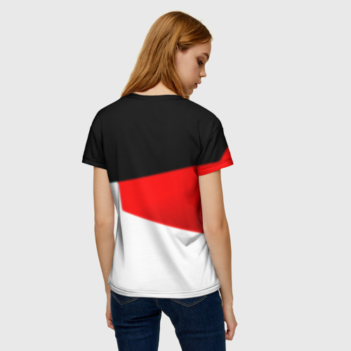 Женская футболка 3D с принтом Roblox текстура мобайл геометрия, вид сзади #2