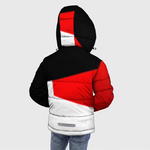 Зимняя куртка для мальчиков 3D с принтом Roblox текстура мобайл геометрия, вид сзади #2