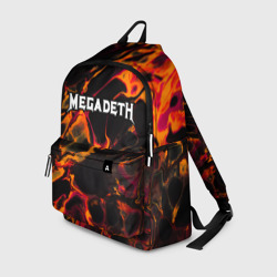 Рюкзак 3D Megadeth red lava