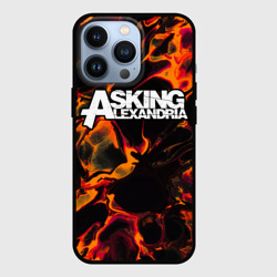 Чехол для iPhone 13 Pro Asking Alexandria red lava