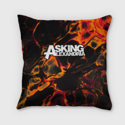 Подушка 3D Asking Alexandria red lava