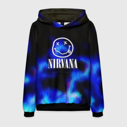 Мужская толстовка 3D Nirvana flame ghost steel