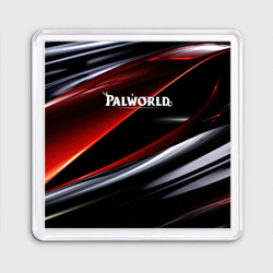 Магнит 55*55 Palworld logo темная абстракция