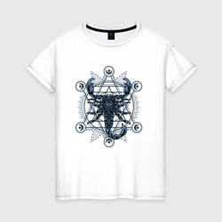 Астрологический знак скорпион – Женская футболка хлопок с принтом купить со скидкой в -20%