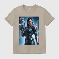 Мужская футболка хлопок Mass Effect -N7 armor