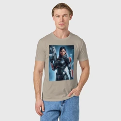 Мужская футболка хлопок Mass Effect -N7 armor - фото 2