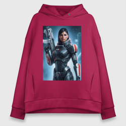 Mass Effect -N7 armor – Женское худи Oversize хлопок с принтом купить со скидкой в -20%