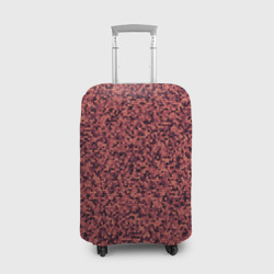 Чехол для чемодана 3D Паттерн мелкая мозаика тёмно-розовый