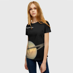 Женская футболка 3D Сатурн - dies saturni - фото 2