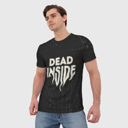 Мужская футболка 3D Dead inside арт - фото 2