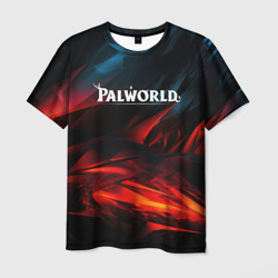 Palworld логотип абстракт на темном  фоне – Мужская футболка 3D с принтом купить со скидкой в -26%