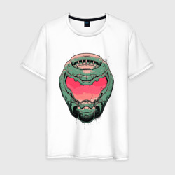 Pink Doomguy – Мужская футболка хлопок с принтом купить со скидкой в -20%