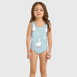 Детский купальник 3D Гусиный узор