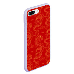 Чехол для iPhone 7Plus/8 Plus матовый Красный - дракон  - фото 2