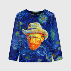 Детский лонгслив 3D Face Vincent Van Gogh