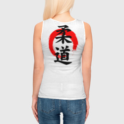 Женская майка 3D Иероглиф дзюдо на спине - фото 2