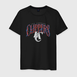 Мужская футболка хлопок Los angeles clippers suga glitch NBA