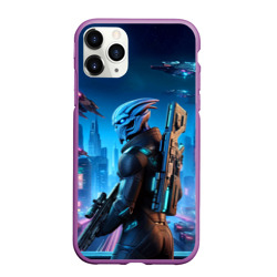 Чехол для iPhone 11 Pro Max матовый Mass Effect - ai art