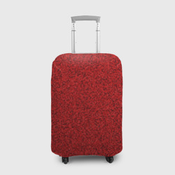 Чехол для чемодана 3D Тёмный красный мелкая мозаика