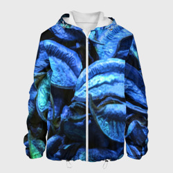 Старые сухие листья синие – Мужская куртка 3D с принтом купить со скидкой в -10%