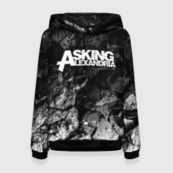 Женская толстовка 3D Asking Alexandria black graphite