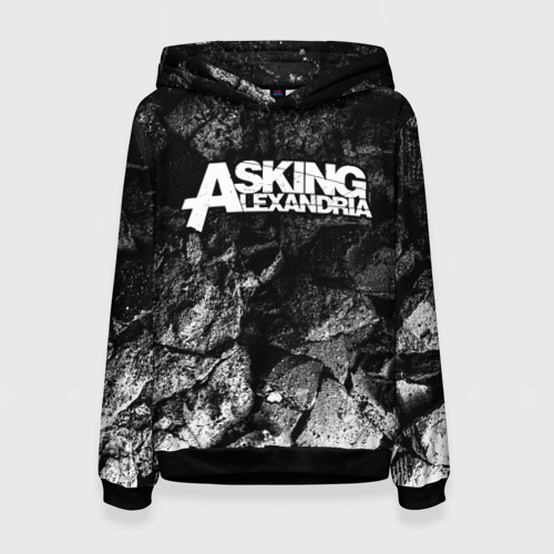 Женская толстовка 3D Asking Alexandria black graphite, цвет 3D печать