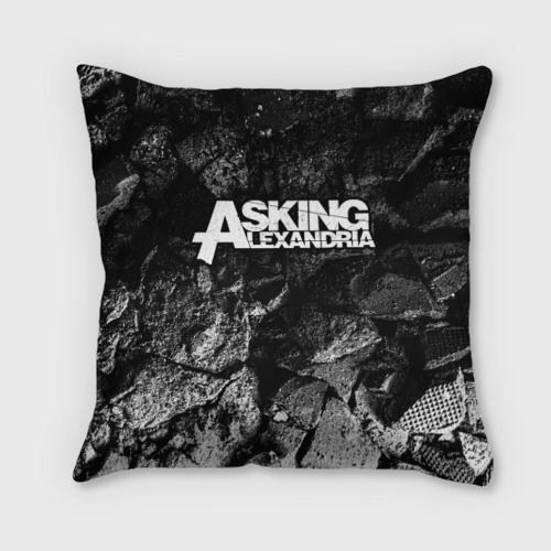 Подушка 3D Asking Alexandria black graphite