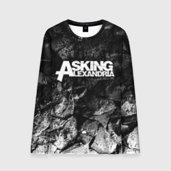 Мужской лонгслив 3D Asking Alexandria black graphite